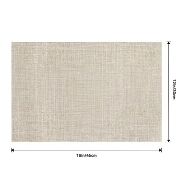 Leetaltree Placemats Set of 4 - Durable & Stylish Dining Mats