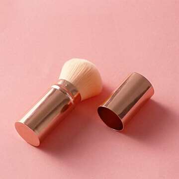 RN BEAUTY Retractable Kabuki Brushes Blush Brush Foundation Powder Brush Face Blender Brush Multi-fu...