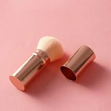 RN BEAUTY Retractable Kabuki Brushes Blush Brush Foundation Powder Brush Face Blender Brush Multi-fu...
