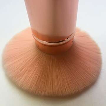 RN BEAUTY Retractable Kabuki Brushes Blush Brush Foundation Powder Brush Face Blender Brush Multi-function Cosmetic Makeup Brush Professional Mineral Blending Buffing Concealer Brush Aluminum Case