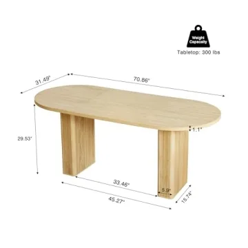70.8 Inch Versatile Kitchen Dining Table for Gatherings