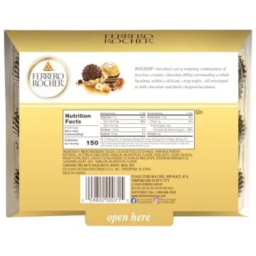 Ferrero Rocher Milk Chocolate Gift Boxes - 12 Count