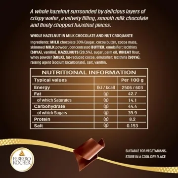 Ferrero Rocher Milk Chocolate Gift Boxes - 12 Count