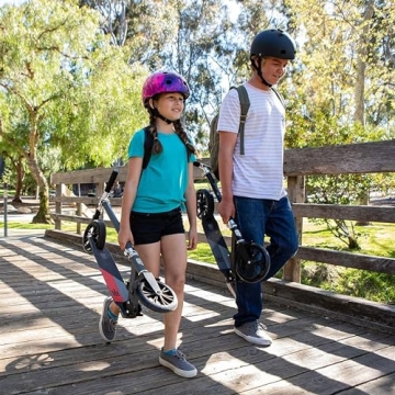 Mongoose Trace 180 Kick Scooter - Lightweight, Foldable, Adult Kids Scooter