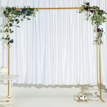 8Ft Gold Metal Wedding Arch - Elegant & Durable for Events