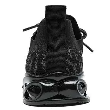 DADAWEN Boys Girls Lightweight Breathable Sneakers Kids Tennis Shoes Athletic Running Shoes for Toddler/Little Kid Black US Size 6 M Toddler