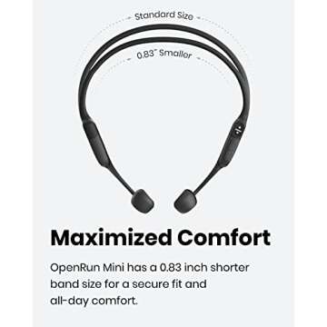 SHOKZ OpenRun Mini - Bone Conduction Open-Ear Bluetooth Sport Headphones - Waterproof