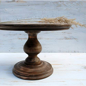 Rustic Wooden Cake Stand for All Occasions