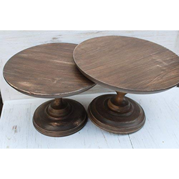 Rustic Wooden Cake Stand for All Occasions