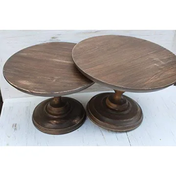 Rustic Wooden Cake Stand for All Occasions