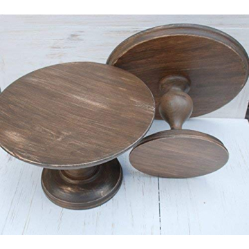 Rustic Wooden Cake Stand for All Occasions