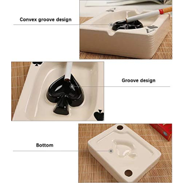 Elegant Ceramic Ashtray for Indoor and Outdoor Use