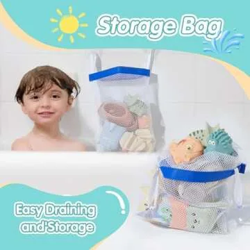 AMCHSURI Bath Toys for Kids Ages 1-3, 14 Pack Mold Free Toddler Bath Toys for 2-4 Bathtub Water Toys with Floating Boats&Bath Cups and No Hole Animal Floating Pool Toys for Babies 6-12 Months