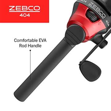 Zebco 404 Spincast Reel and Fishing Rod Combo for All