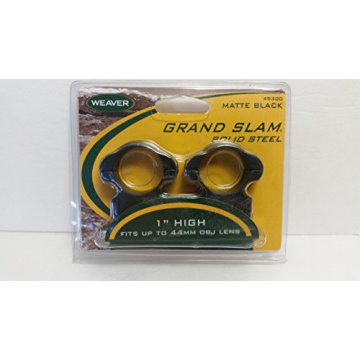 Weaver Grand Slam Solid Steel 1" High Scope Rings