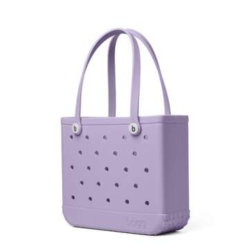 BOGG BAG - Medium Tote Bag - I Lilac You a Lot - 15in L x 5in W x 12.5in H - Lightweight, Washable, ...