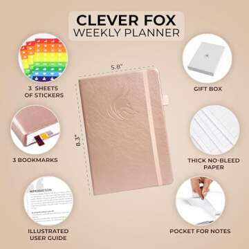 Clever Fox Planner – Undated Weekly & Monthly Planner for Productivity, Time Management & Goals ?...