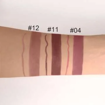 evpct 3Pcs Chestnut Nude Brown Matte Lip Liner and Lipstick Combo Set Kit for Women DNM Antique Rose Magic Lipstick 24 Hours Original Lip Liner Makeup Stain Long Lasting Waterproof Smudge Proof labial