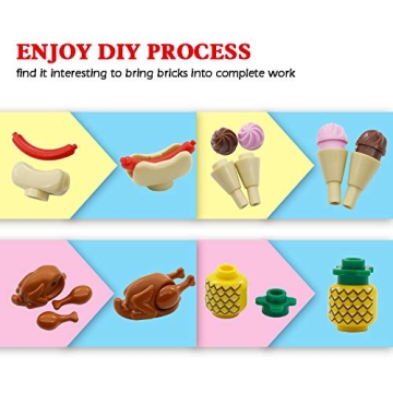 City Food Accessories: Building Block Fun for Kids