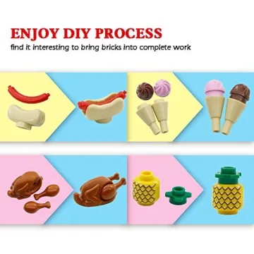 City Food Accessories: Building Block Fun for Kids