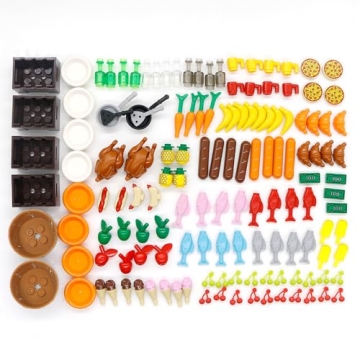 City Food Accessories: Building Block Fun for Kids