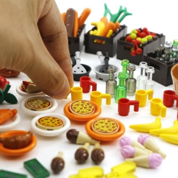 City Food Accessories: Building Block Fun for Kids