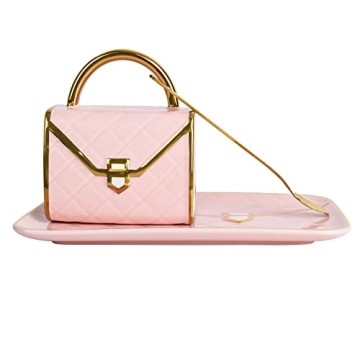 Koythin Ceramic Handbag Mug & Saucer Set for Gifts