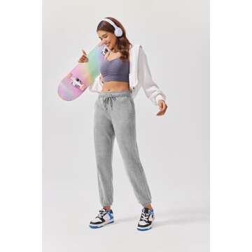 Soft Fleece High Waisted Sweatpants for Women