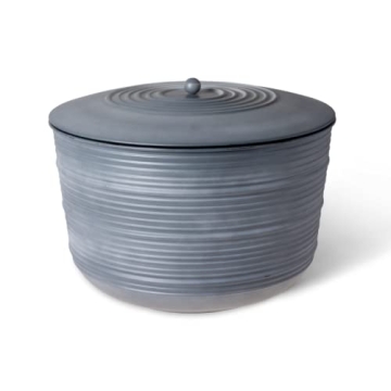 Elegant 100ft Hose Storage Pot for Garden Decor
