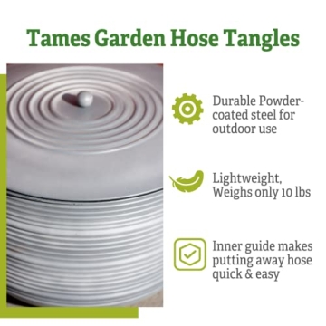 Elegant 100ft Hose Storage Pot for Garden Decor