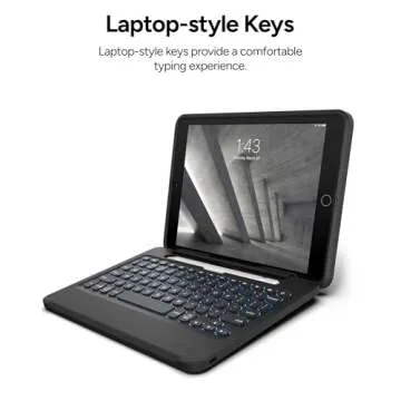 ZAGG Rugged iPad Case with Keyboard & Apple Pencil Holder