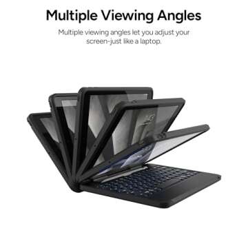 ZAGG Rugged iPad Case with Keyboard & Apple Pencil Holder