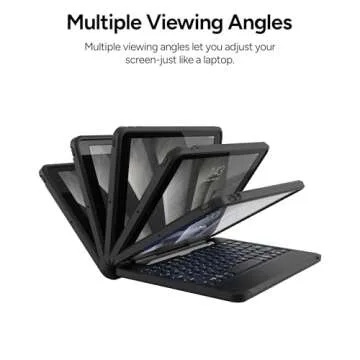 ZAGG Rugged iPad Case with Keyboard & Apple Pencil Holder