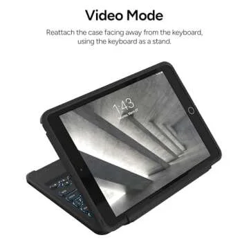 ZAGG Rugged iPad Case with Keyboard & Apple Pencil Holder