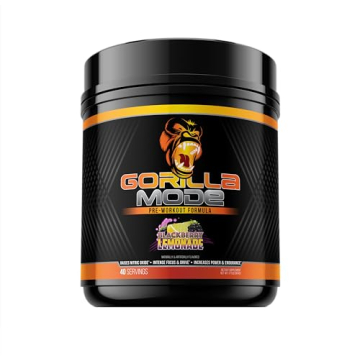 Gorilla Mode Pre Workout - Unmatched Energy, Focus, and Massive Pumps - 800g (BlackBerry Lemonade)
