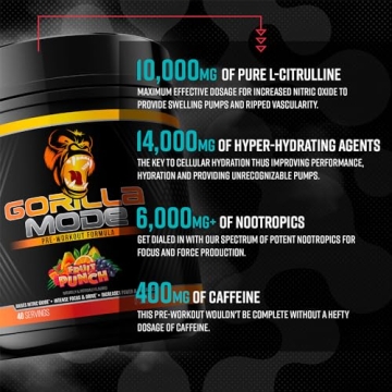 Gorilla Mode Pre Workout with L-Citrulline & Creatine