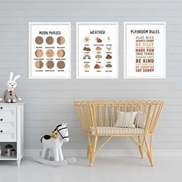 Andaz Press 30 Educational Posters For Toddlers, Kindergarten, Kids, 3rd Grade, PreK Learning Chart ...