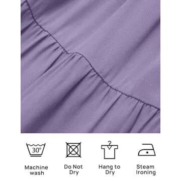 Buy ZESICA Women's Flutter Sleeve Midi Dress in Violet