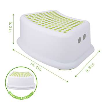 Step Stool for Kids (2 Pack), Toddlers Stool for Potty Training, Bathroom, Kitchen, Bedroom, Toy Roo...