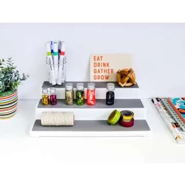 madesmart Adjustable Expandable Shelf Organizer for Kitchen