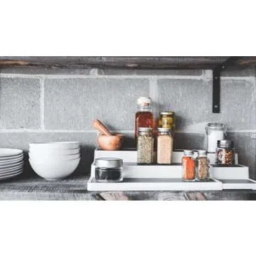 madesmart Adjustable Expandable Shelf Organizer for Kitchen