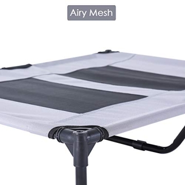 SUPERJARE Outdoor Dog Bed Elevated Cot with Canopy