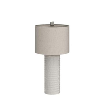 Stylish PORTRES 24.5" Ceramic Table Lamp Set of 2 for Home Decor