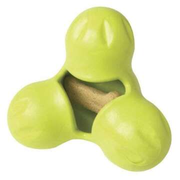WEST PAW Zogoflex Tux Treat Dispensing Dog Chew Toy (Large, Granny Smith) & Zogoflex Toppl Treat Dis...