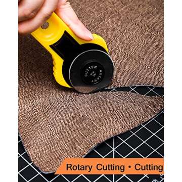Density-upgraded 18"x12" Self Healing Cutting Mat, Idemeet Rotary Sewing Mat for Crafts, 5-Ply Blade Table Protector Cut Board for Fabric Leather Cutting Quilting Modeling Hobby Project, A3, Black