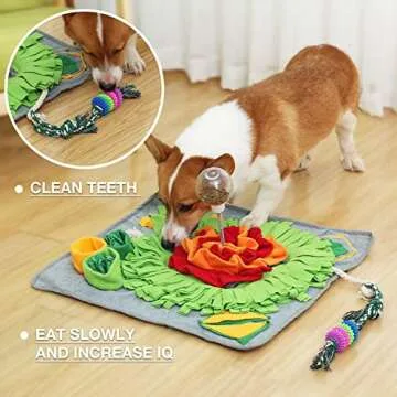 Pet Gift Snuffle Mat,Dog Nosework,Dog Interactive Toys,Dog Exercise Toys,Dog Puzzle Toys,Foraging mat for Cats Dogs Smell Training and Slow Eating,pet Gift for Indoor Outdoor Stress Relief