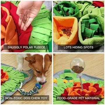 Pet Gift Snuffle Mat,Dog Nosework,Dog Interactive Toys,Dog Exercise Toys,Dog Puzzle Toys,Foraging mat for Cats Dogs Smell Training and Slow Eating,pet Gift for Indoor Outdoor Stress Relief
