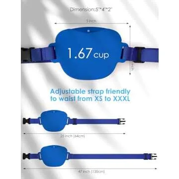 heouvo Dog Treat Pouch with Training Clicker, Upgrade Stronger Magnetic Closure to Avoid Spilling, 1.67 Cup Silicone Treat Bag Fanny Pack with Waist Belt for Pet Training Walking (Blue)