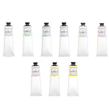 Gamblin Artist Oil Paint Set for Professionals, Radiant Set Includes 37ml Tubes of Colors & 150ml Tube of White