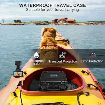 Lekufee Waterproof Hard Case Compatible with DJI Osmo Pocket 3,DJI Mic Mini,DJI Mic 2,DJI Mic,Creator Combo,Power Expansion Combo,Vlogging Camera and Accessories(Case Only)